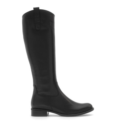Botte en cuir noir mollet XS | Grande taille femme | GABOR