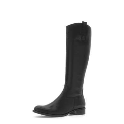 Botte en cuir noir mollet XS | Grande taille femme | GABOR
