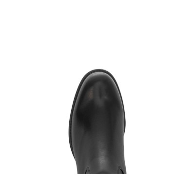 Botte en cuir noir mollet XS | Grande taille femme | GABOR