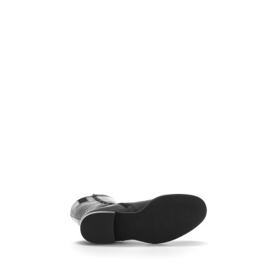 Botte en cuir noir mollet XS | Grande taille femme | GABOR