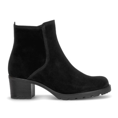 Bottine à talon en cuir noir | Grande pointure femme | Gabor