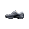 Tennis confort à velcro cuir noir  | Grande taille Homme| Jomos