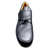 Tennis confort à velcro cuir noir  | Grande taille Homme| Jomos