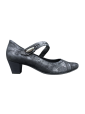 OLEPIA GF - VELOURS CUIR - NOIR