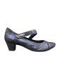 OLEPIA GF - VELOURS CUIR - MARIN