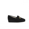 Chausson en alcantara noir petite talon |Petite Taille Femme| EXQUISE