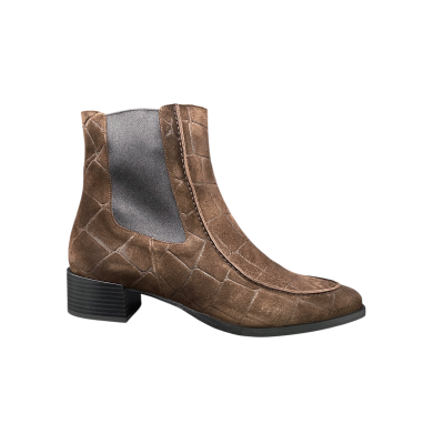 bottine pointue croco d8705